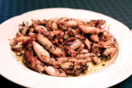 Chipirons à la plancha
